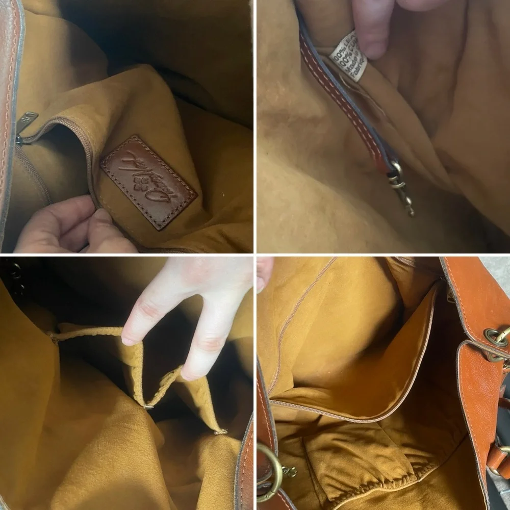 Patricia Nash⚡️XL Heritage Marseille Burnished Convertible Crossbody Tote - Picture 14 of 16